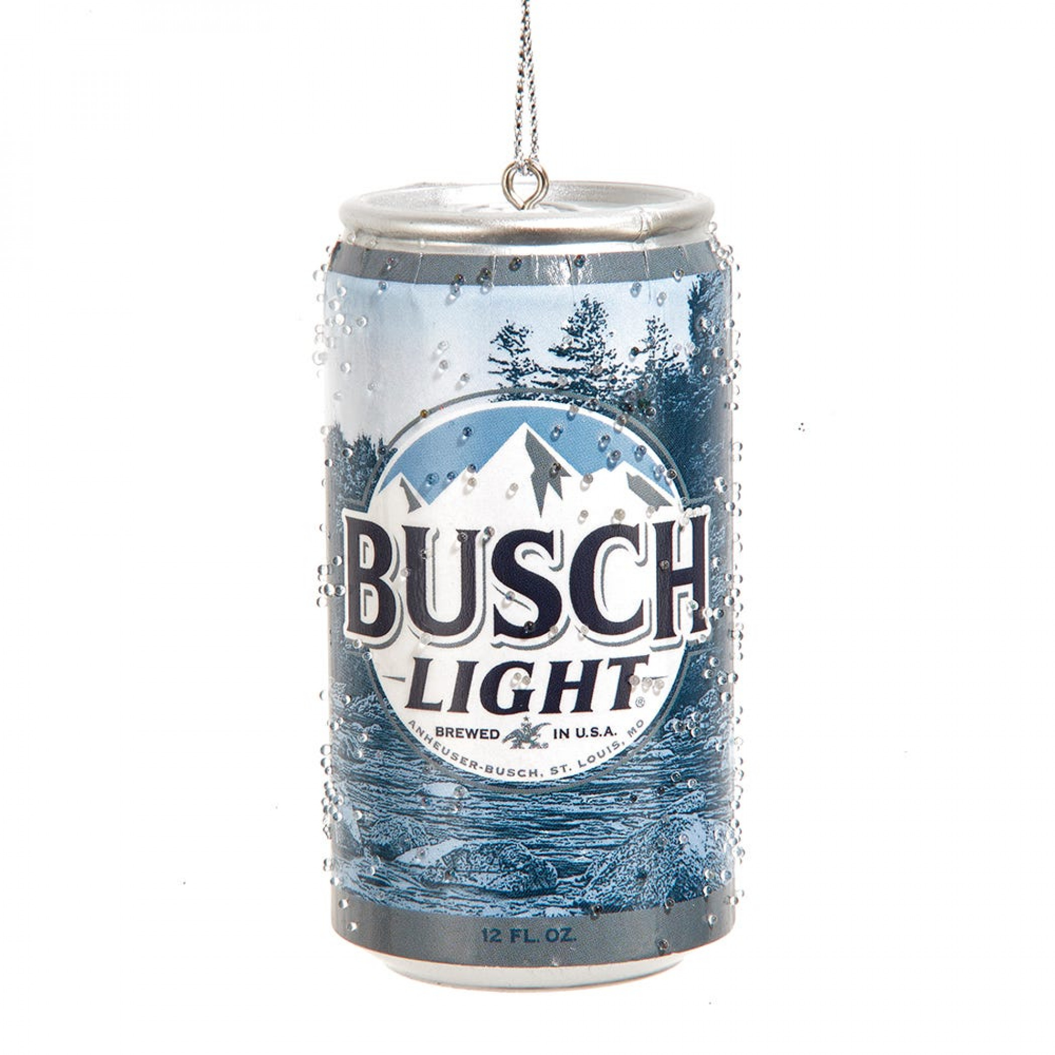 Busch Light Frosted Can Ornament